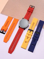 20mm 22mm Silicone band for Samsung Galaxy Watch 6-4-5 pro-6 classic/Active 2 40/44mm strap huawei watch gt 3-2-2e-pro bracelet