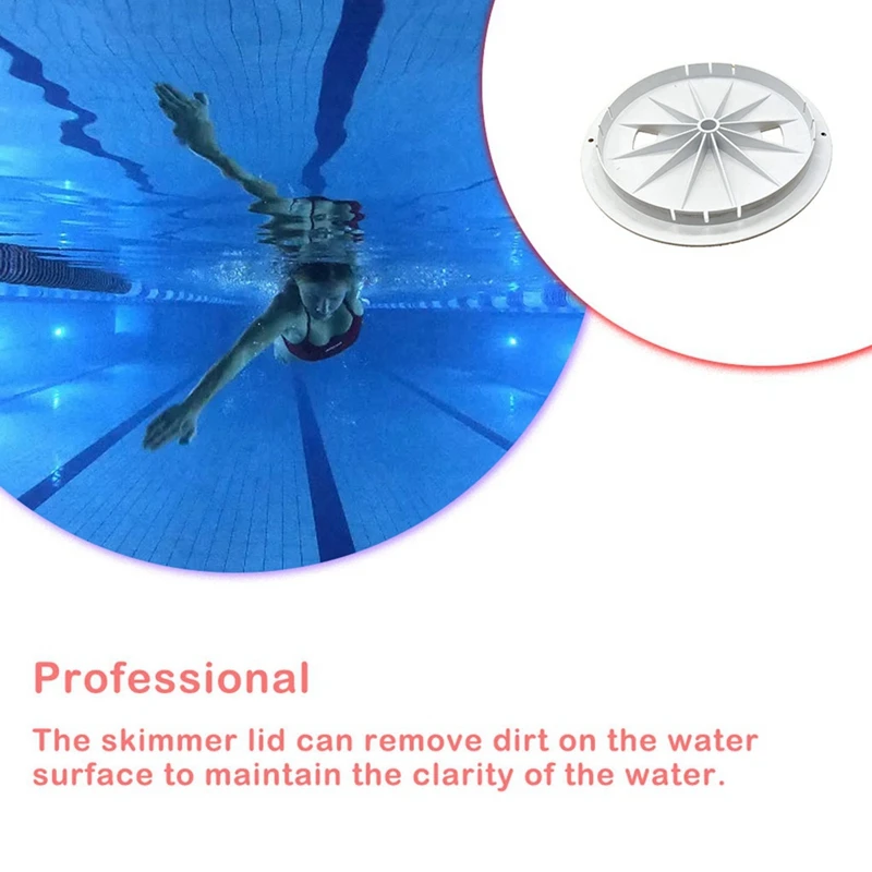 Skimmer Cover Lid 10 Inch Round Replacement Filter Covers Filtering Lid Pools Drain Spare Part For Outdoor Indoor