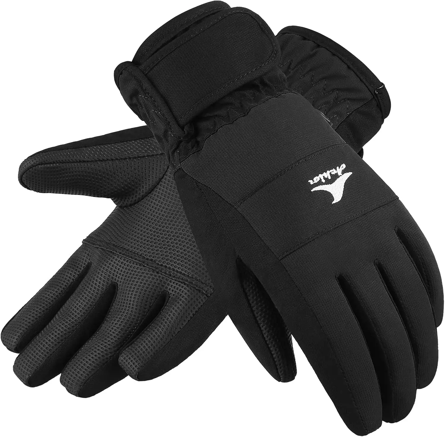 

Kids Ski Gloves, Waterproof Winter Snowboard Gloves Warm Touchscreen for Kids Boys Girls Children Skiing Cycling