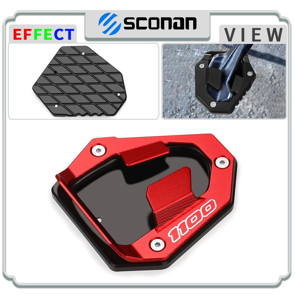 Motorcycle Accessories For NT 1100 NT1100 Side Kickstand Foot Support Stand Enlarge Extension Pad Plate 2022 2023 2024 2025