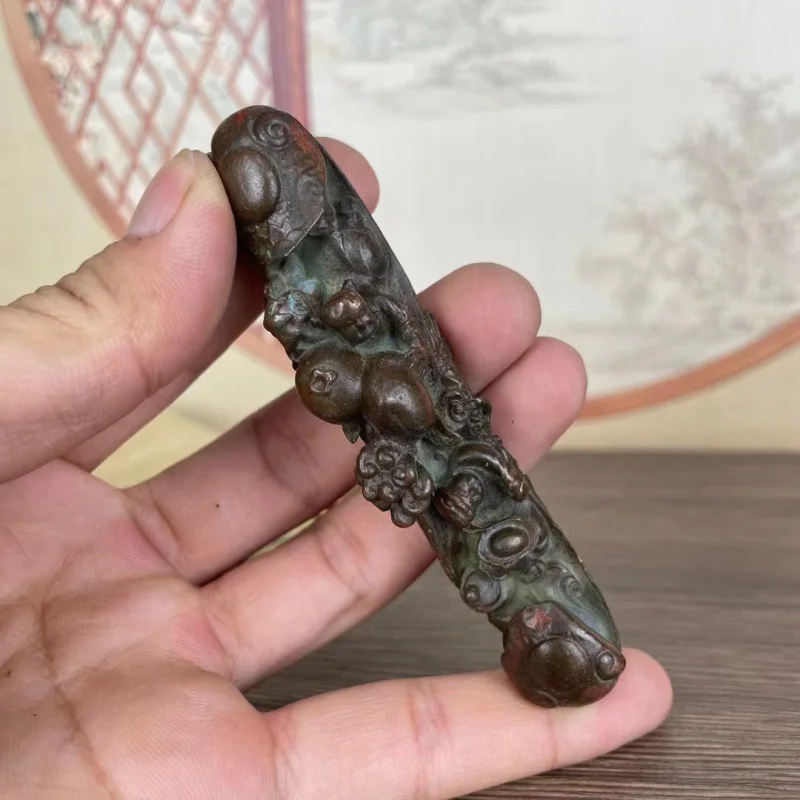 Free shipping brass little monk ingot wish-fulfilling ornament, copper-plated, "everything goes well" stationery four treasures,