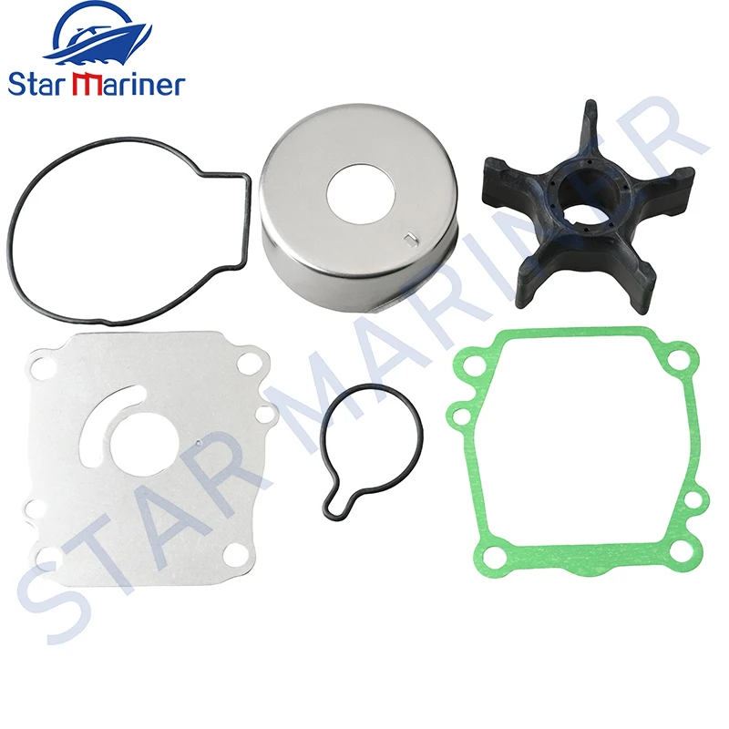 17400-92J00 Water Pump Impeller Service Kit For Suzuki Outboard Motor 17400-92J00 4T DF90-DF140 2001-2010 Boat Engine Replaces