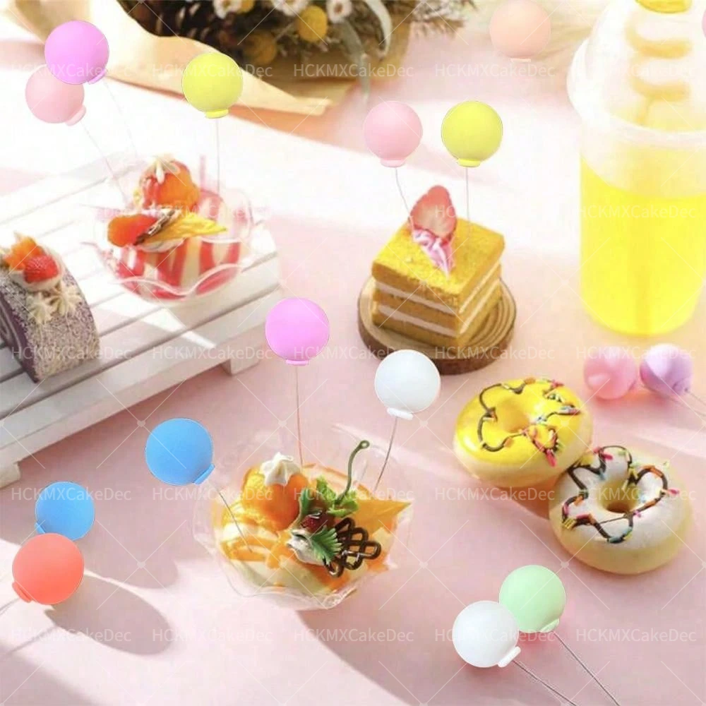 1set Ballon Kuchen Dekoration Geburtstag Party Dessert Runde Ball Dekoration Geeignet für Geburtstag Party Hochzeit Kuchen Dekoration – Detail 3