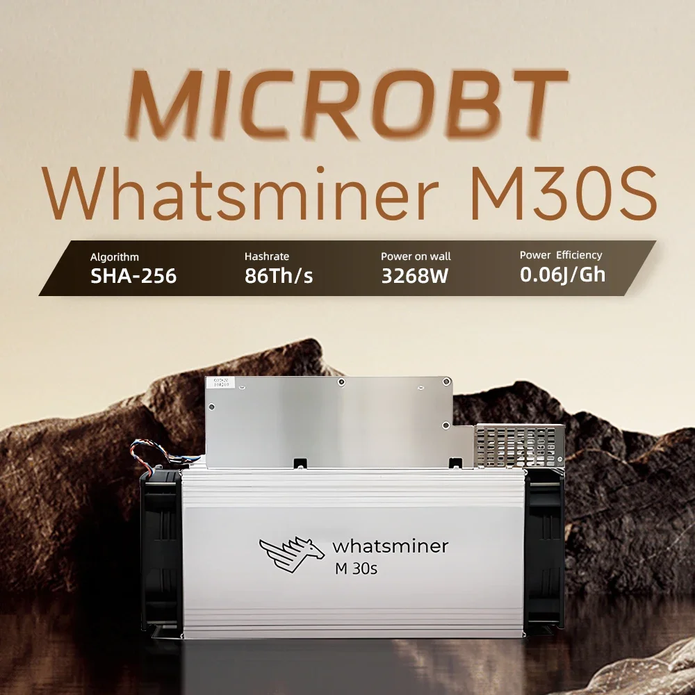 NEW Whatsminer M30S 92T 3268W Bitcoin Miner MicroBT BTC Asic Mining Miner SHA256 Algorithm Crypto Machine with PSU