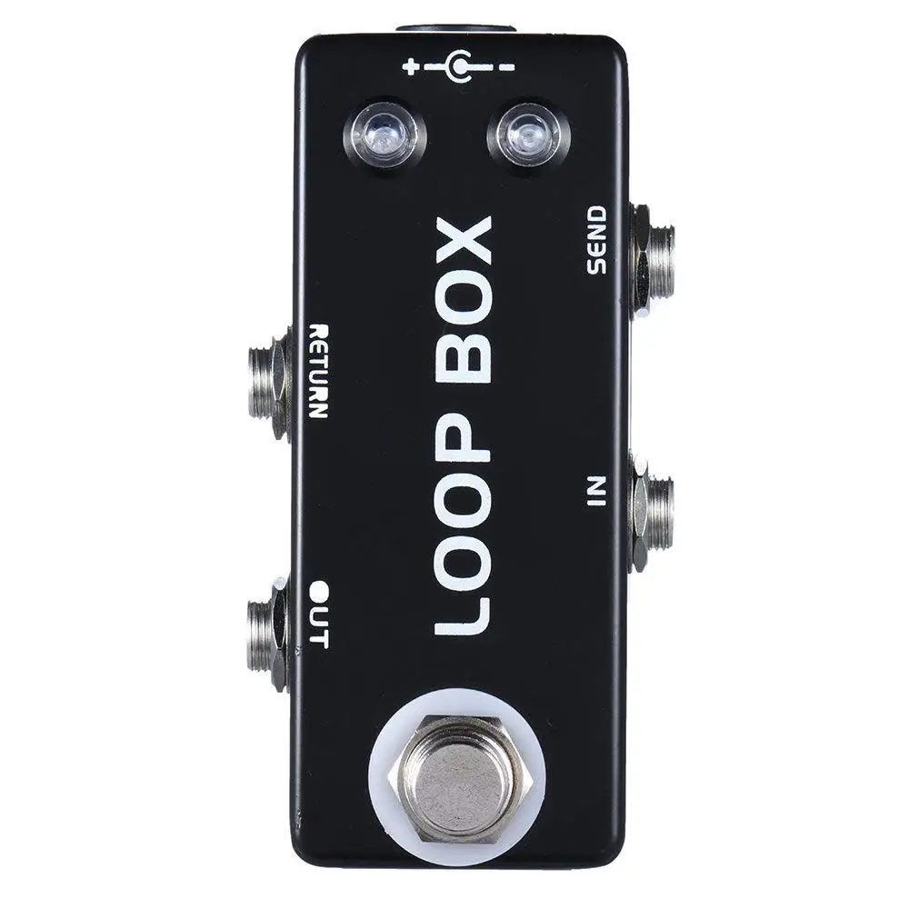 Mosky Mini Pedal de efecto de guitarra Loop Box Switcher Selección de canales True Bypass