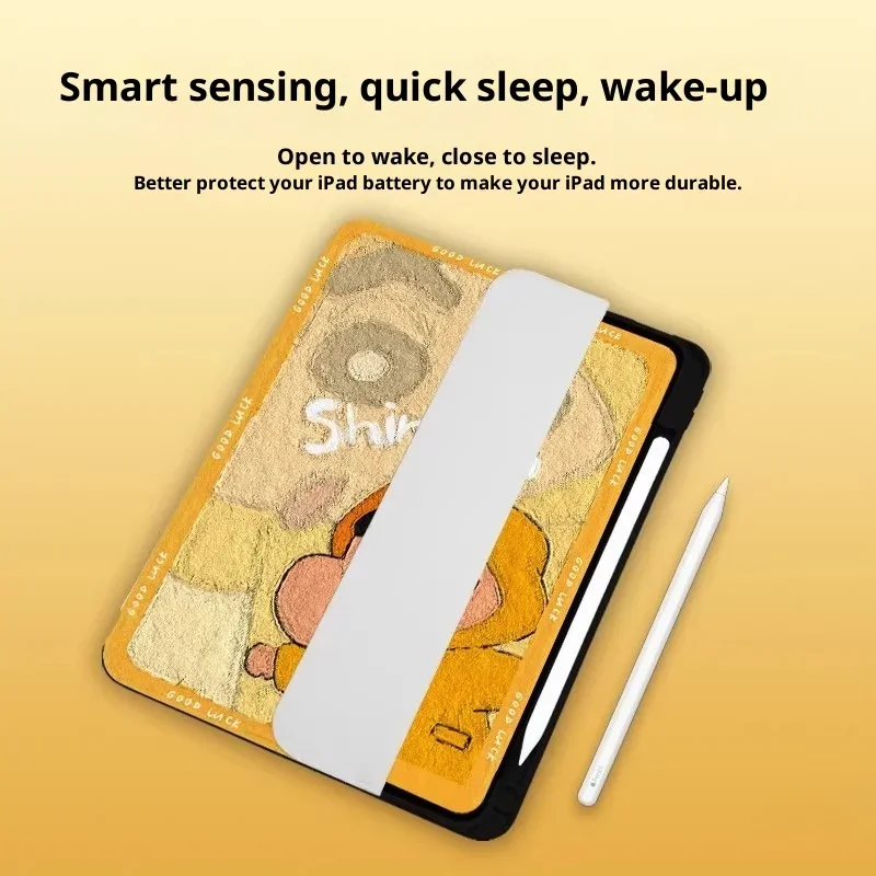 تلوين شين تشان لجهاز iPad حافظة ipad 8/9/10 Air 4 5 M2 M3 10.2in 10.9in A16 11in غطاء لوحي Pro 4 5 6 12.9in M4 حافظة واقية #5