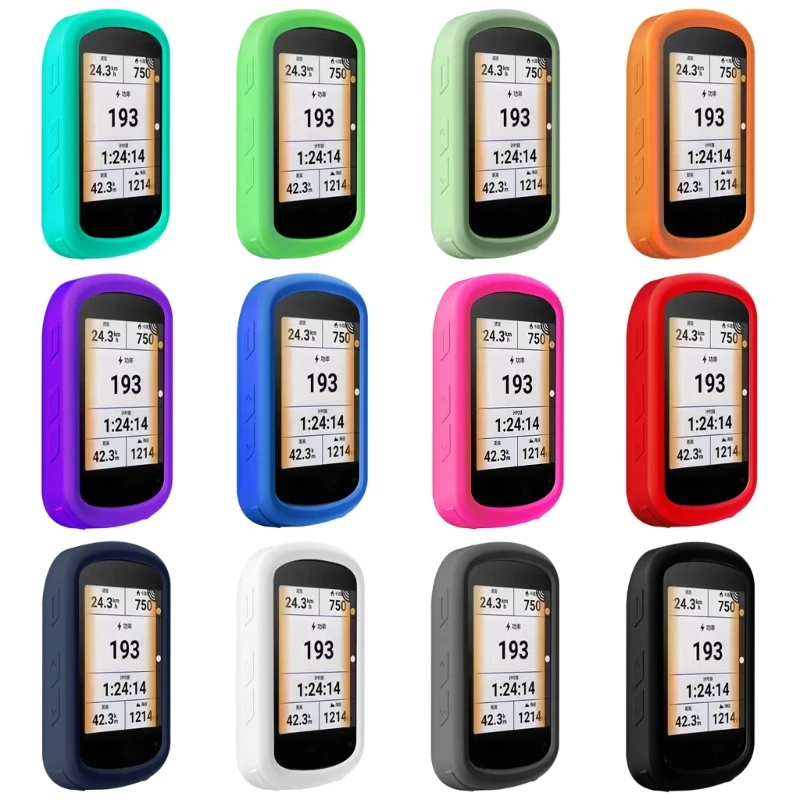 Skin-friendly Drop Resistant Anti-Drop Silicone Protective Case Compatible for-Garmin Edge 840 Premium-GPS Bike Computer