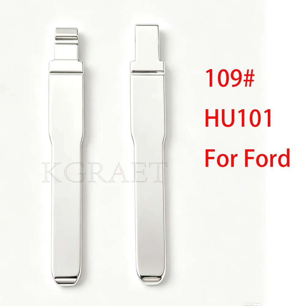 10pcs/lot #109 HU101 Blank Metal Uncut Flip Remote Key Blade For Ford Flip Key Remotes