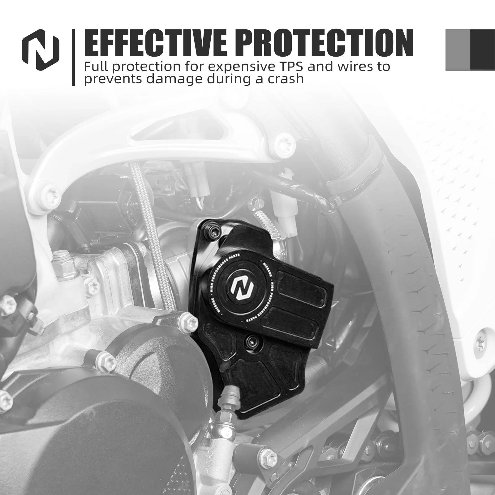 2025 2024 لـ Husqvarna TE 300 TE 250 150 125 TC TX 2023 TPS غطاء حماية الجسم الخانق لـ GasGas EC 250 EC 300 250 125 EX MC #6