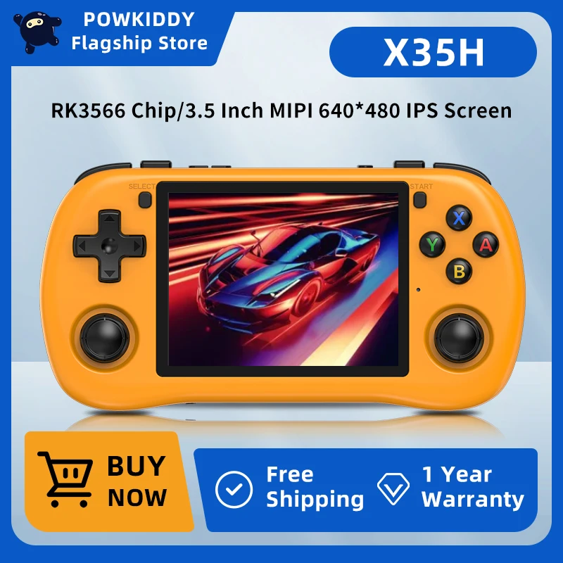 POWKIDDY X35H Retro Handheld Game Console 2025 New 3.5