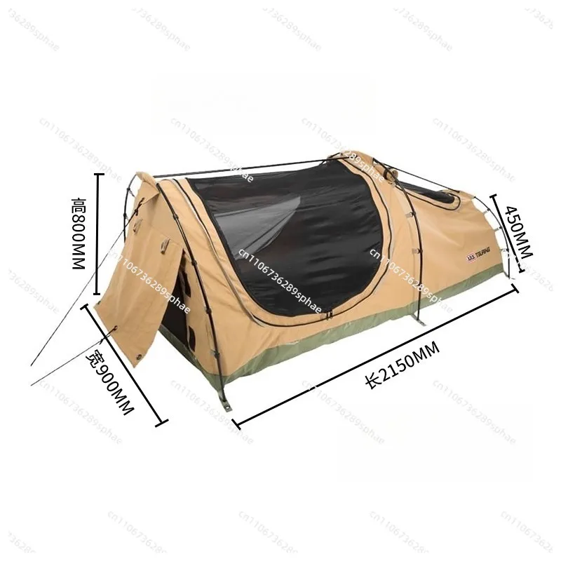 Single and double ground outdoor camping, windproof, rainproof and snowproof, outdoor warm beach tent