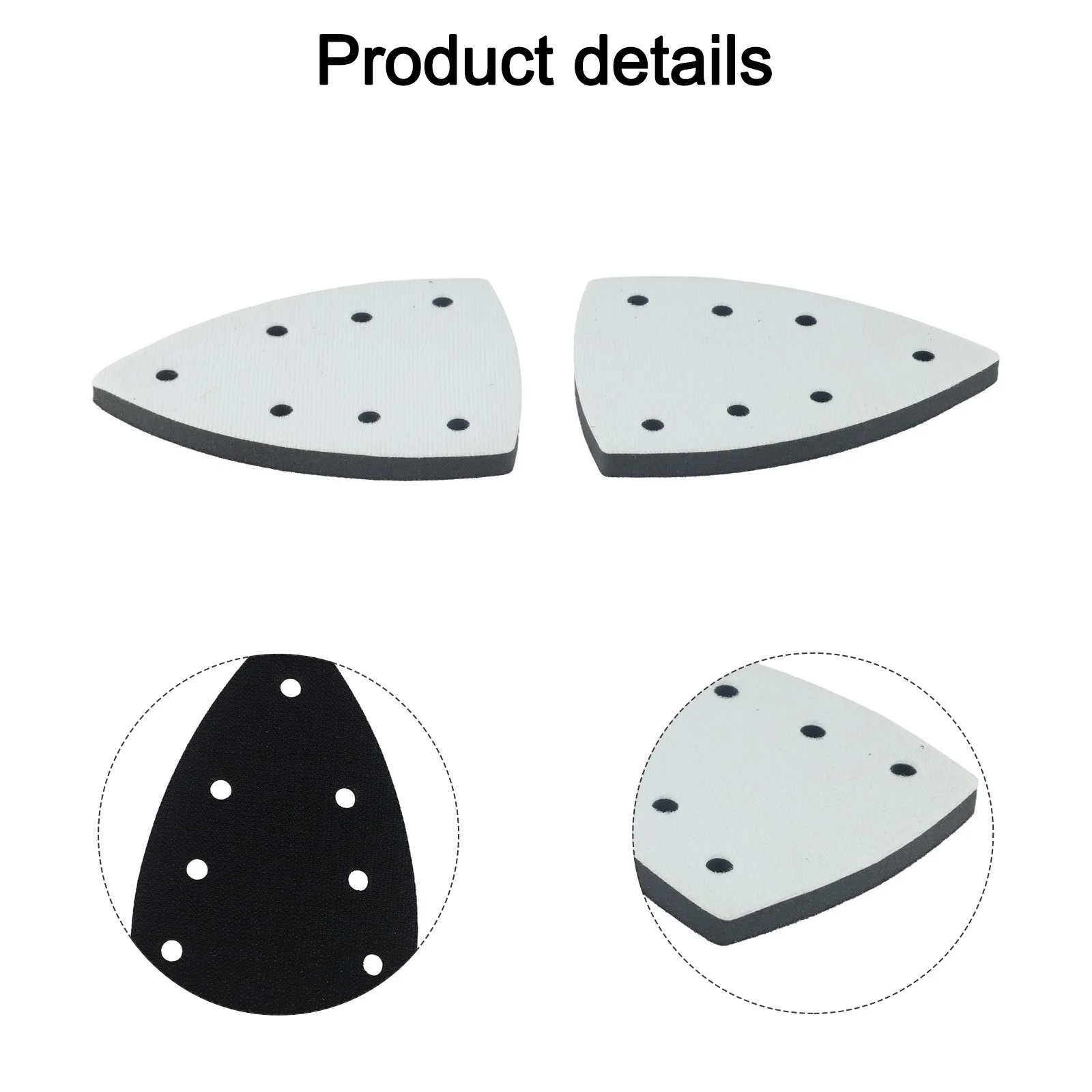 2pcs Sanding Pad And Triangle Sanding Pad 7 Hole Sandpaper Backing Pad Since Sanding Pads Wear Out Over Time And Need Replacing