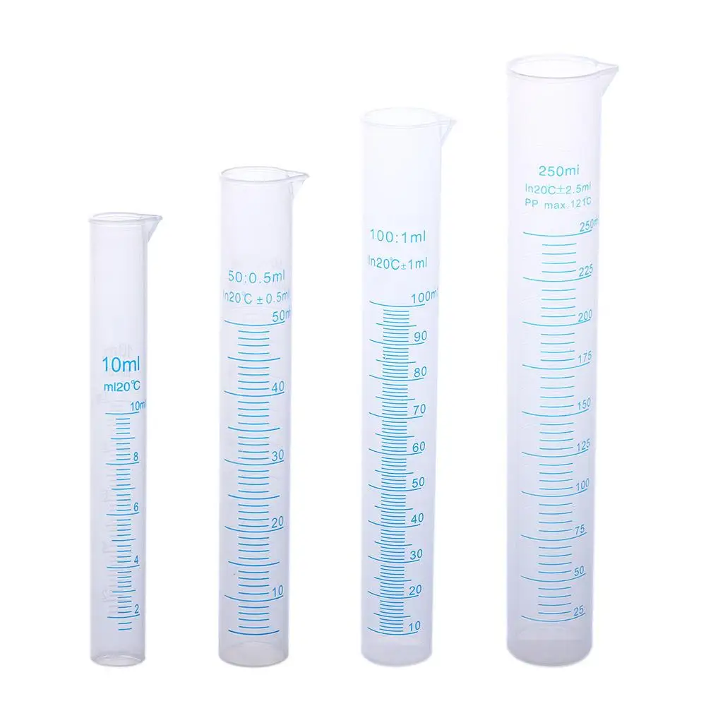 Measurement 10/25/50/100/250/500ml Cooking Plastic Measuring Cylinder Graduated Tube Graduated Cylinder Measuring Cylinder