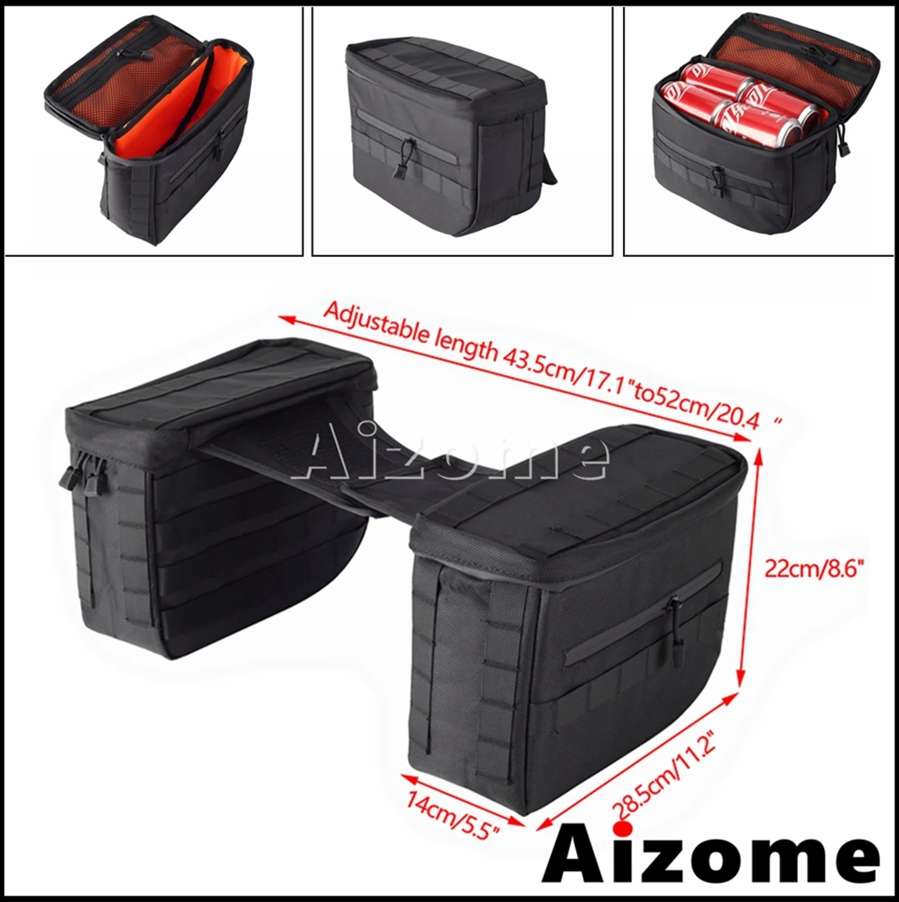 Waterproof Motorcycle Side Saddlebags Outdoor Rider Tool Travel Storage Saddle Bags For Harley Softail Dyna Sportster 1200 883