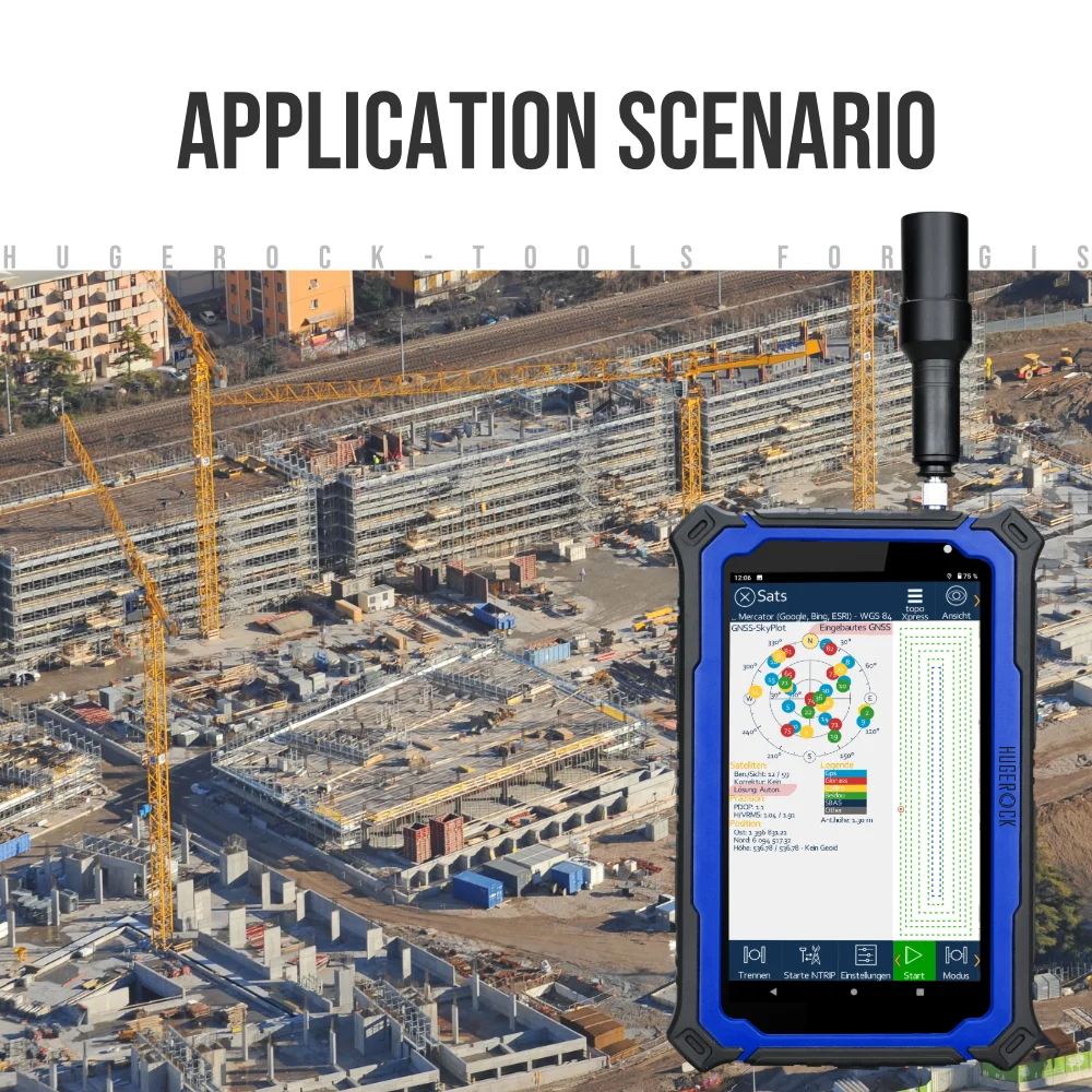 For G71M 7 Inch 8+128GB Octa Core 10000mAh High Precision Positioning GPS RTK IP67 Waterproof Industrial Android Rugged
