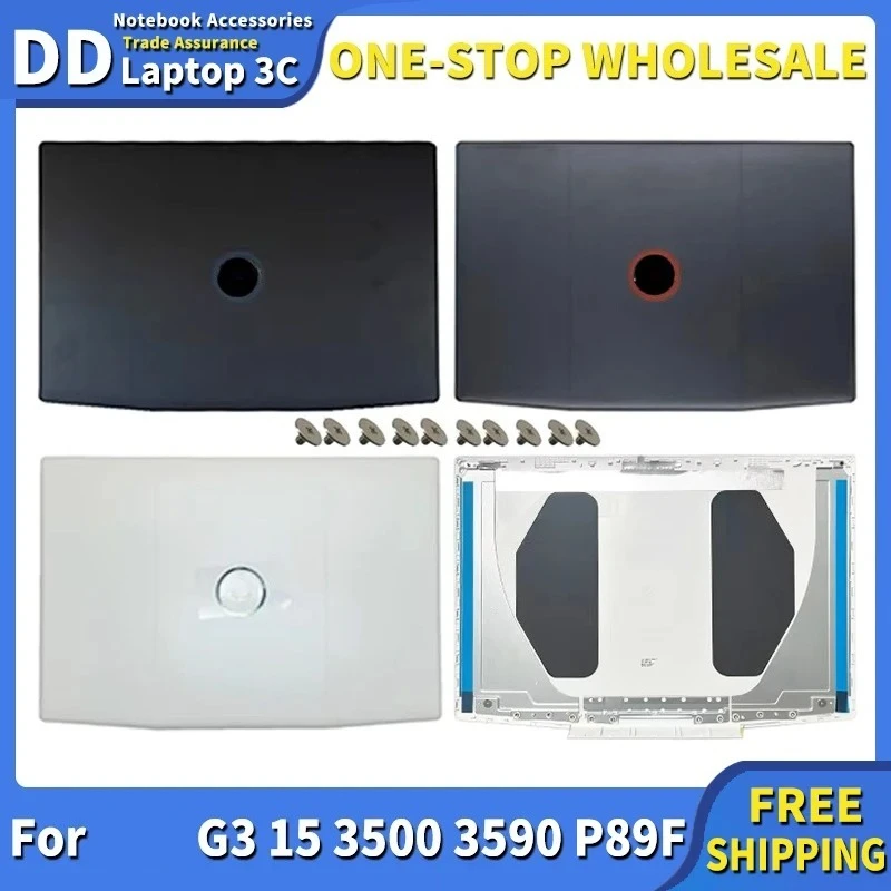 

Original New Laptop Case For G3 15 3500 G3 15 3590 P89F LCD Back Cover Rear Lid Top Case 0YGCNV 0747KP 03HKFN Blue Logo