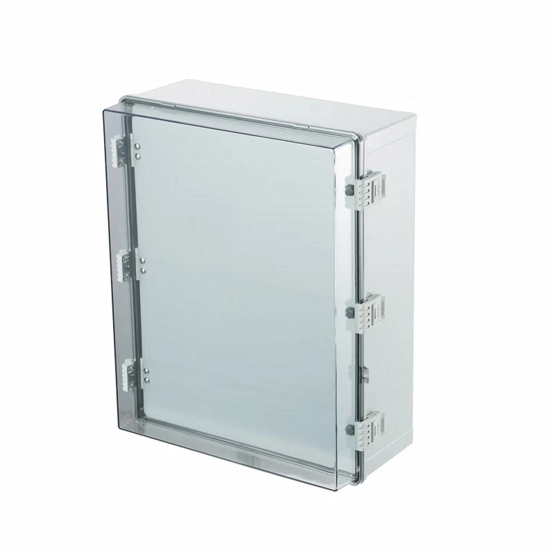 Boîte de jonction électrique étanche à la poussière, coque articulée, projet universel extérieur, boîtier, couvercle transparent, IP66, 500 × 400 × 200