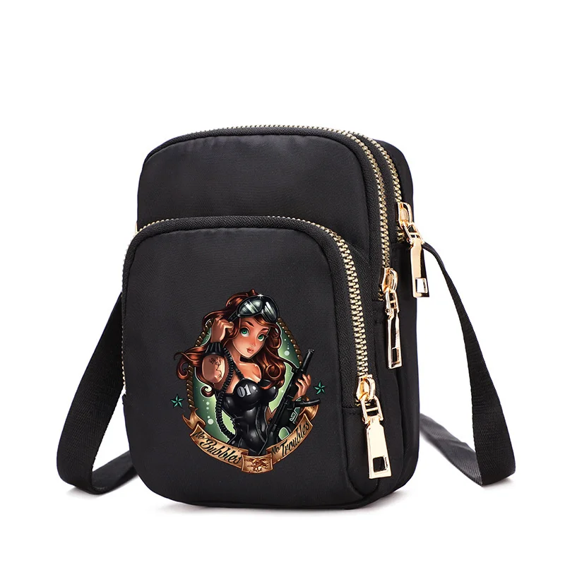 Sac à main Disney Princess Ariel Merida pour femme, petit sac à main, décontracté, multifonction, sac à bandoulière féminin, sacs de messager, sac à main initié