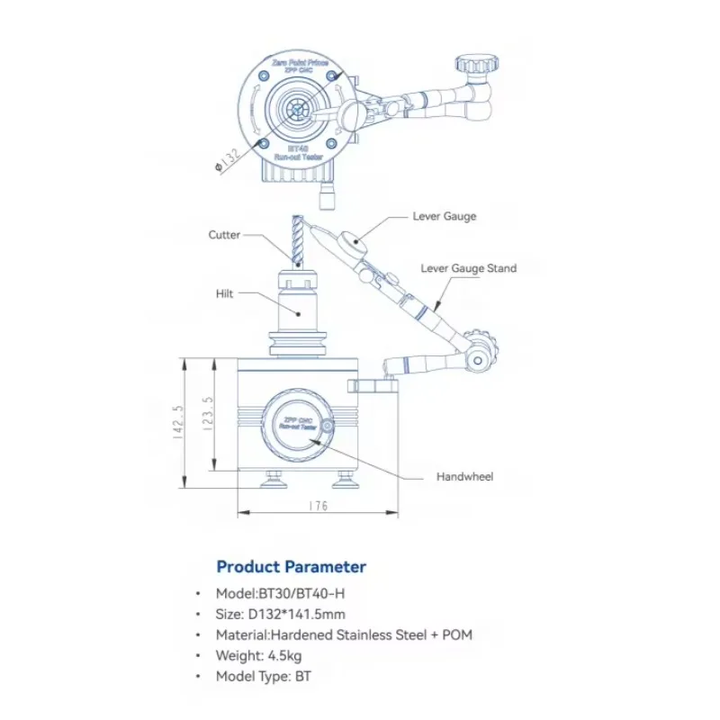 

Run_out Tester Description BT30/BT40-H