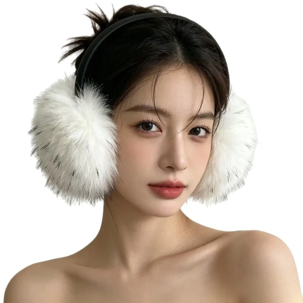 Soft Ear Cap Faux Fur Earmuffs Thicken Cold Proof Ear Cover Solid Color Windproof Winter Earmuffs Winter