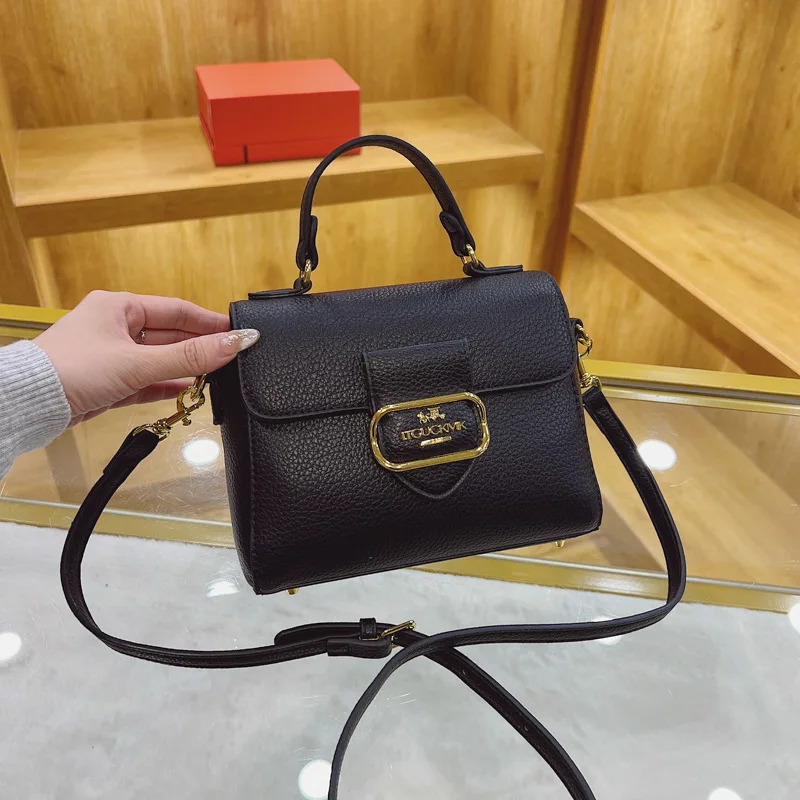 

New Vintage Inspired Leather Flap Bag - Women's Spacious Retro Crossbody Top Handle Shoulder Tote