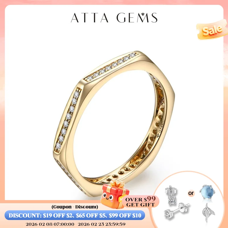 

ATTAGEMS New D Color 1.0mm Nut Moissanite Ring for Women Men 925 Sterling Silver White Gold Engagement Wedding Band Fine Jewelry