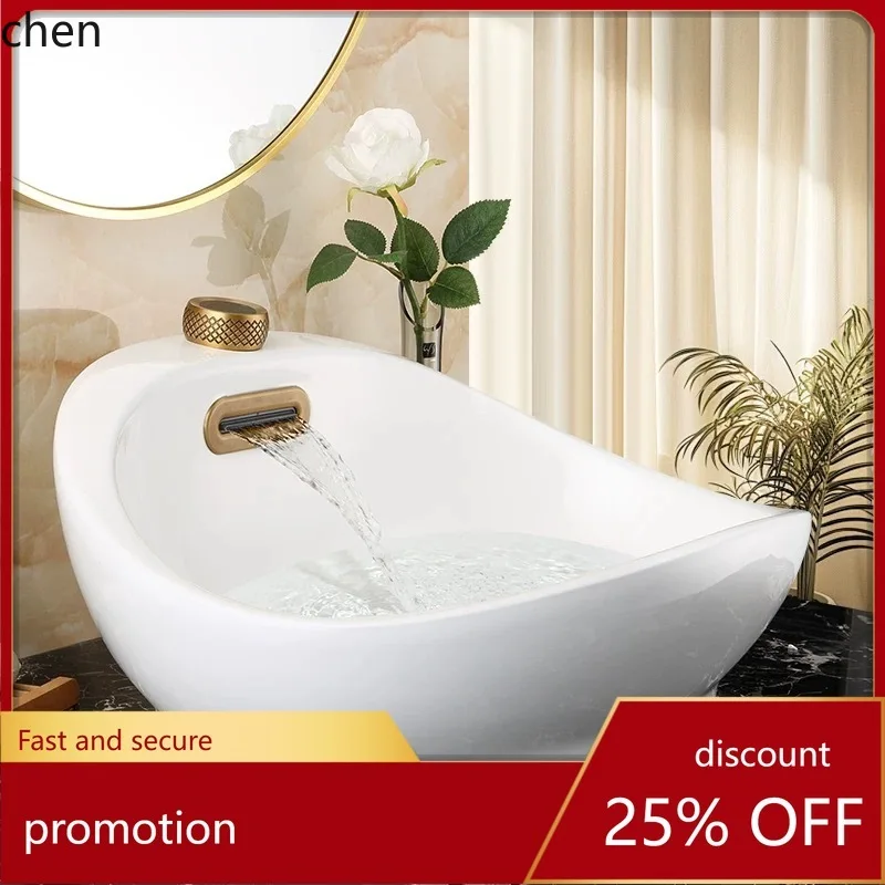 CZ Integrated Faucet Basin Ceramic Countertop  Faucet Wash Basin Bathroom Basin Engineering Model Export