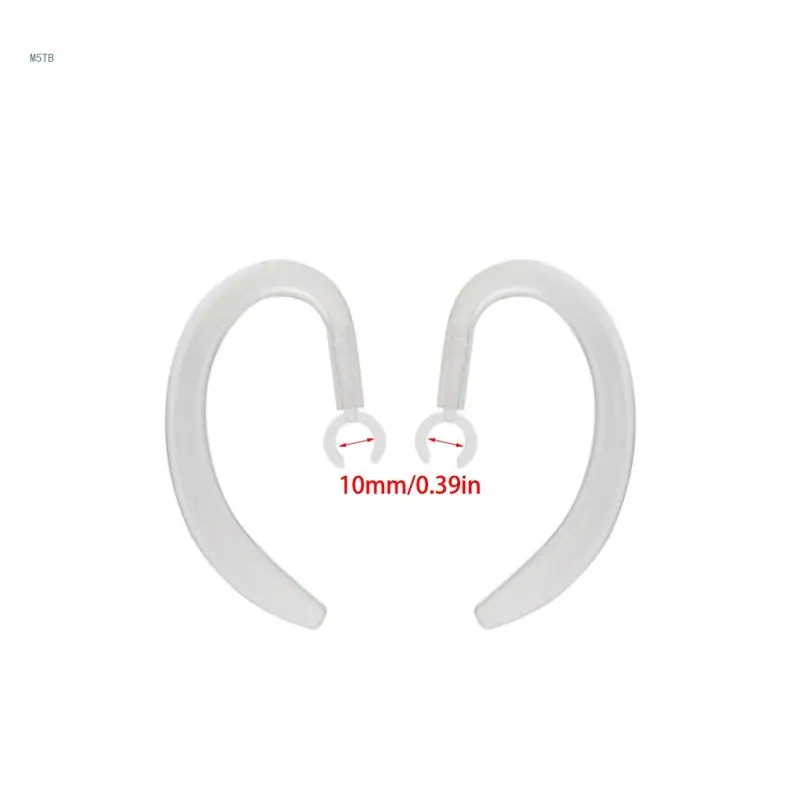 2x Sports Silicone Ear Hook Clamp Retractable Holder EarLoop Anti-fall Earphone Dropship