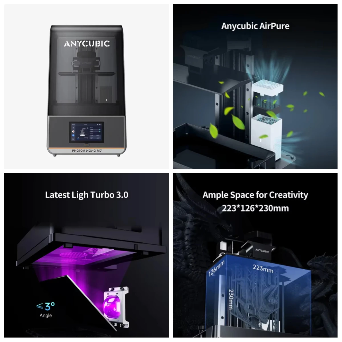 Anycubic Photon Mono M7: Premium High-Res Exposure Screen for Pro-Grade 3D Printing