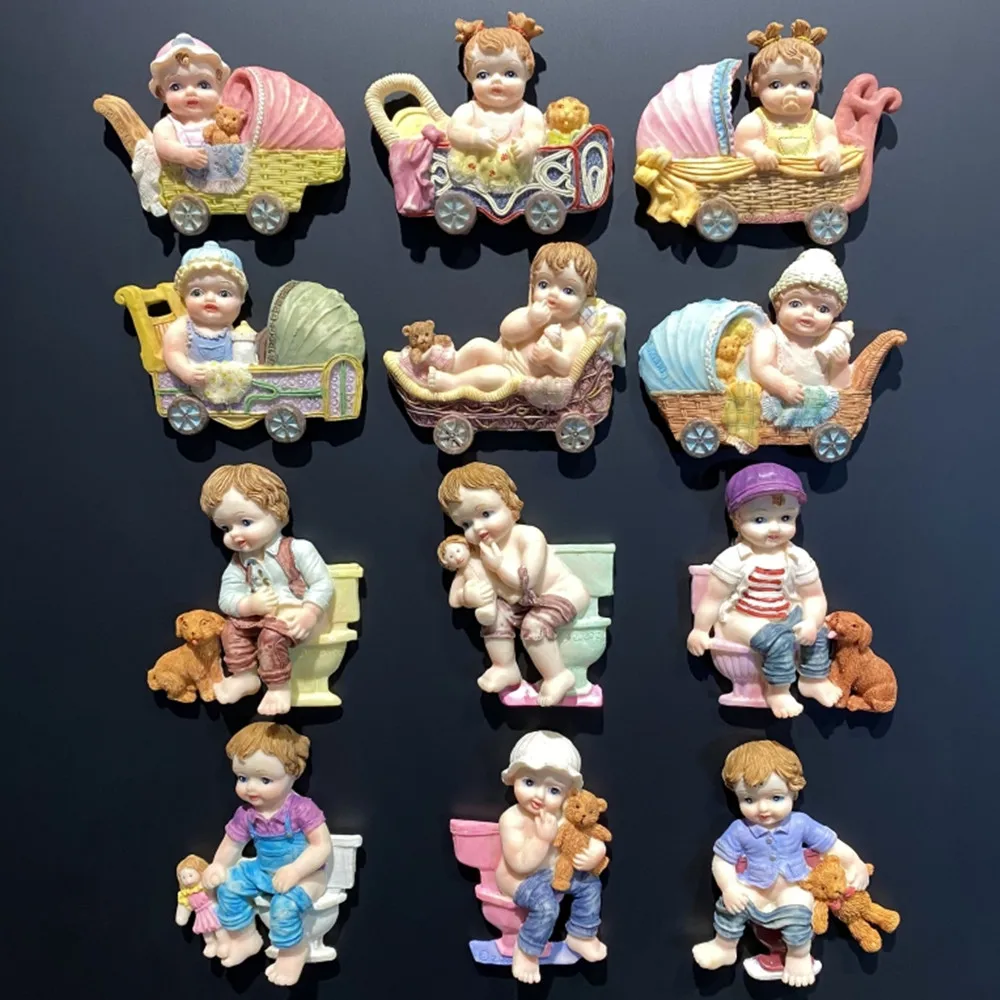 3D anioł dziecko laleczka słodkie dziecko lodówka magnes pamiątki turystyczne lodówka naklejki magnetyczne dekoracje na prezenty