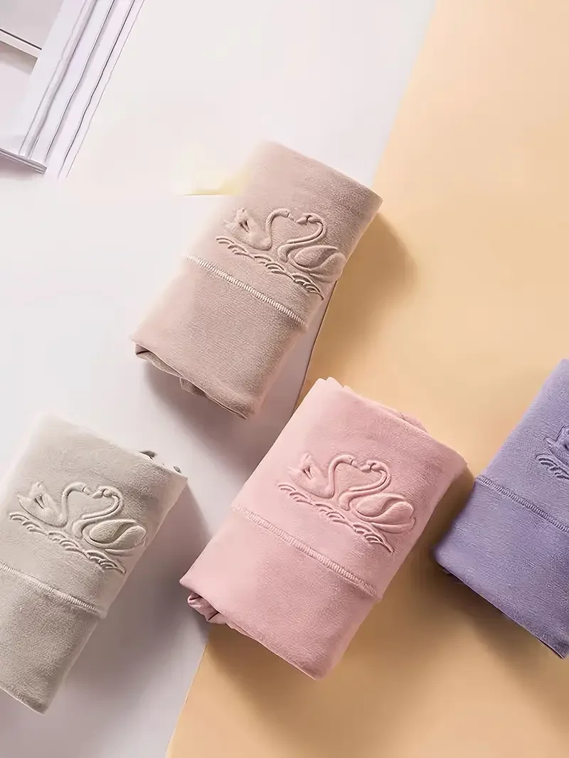 ks dámské bavlněné kalhotky s vysokým pasem, bezešvé, měkké, prodyšné, slim fit, pohodlné, plus velikost M-4XL - náhled 2