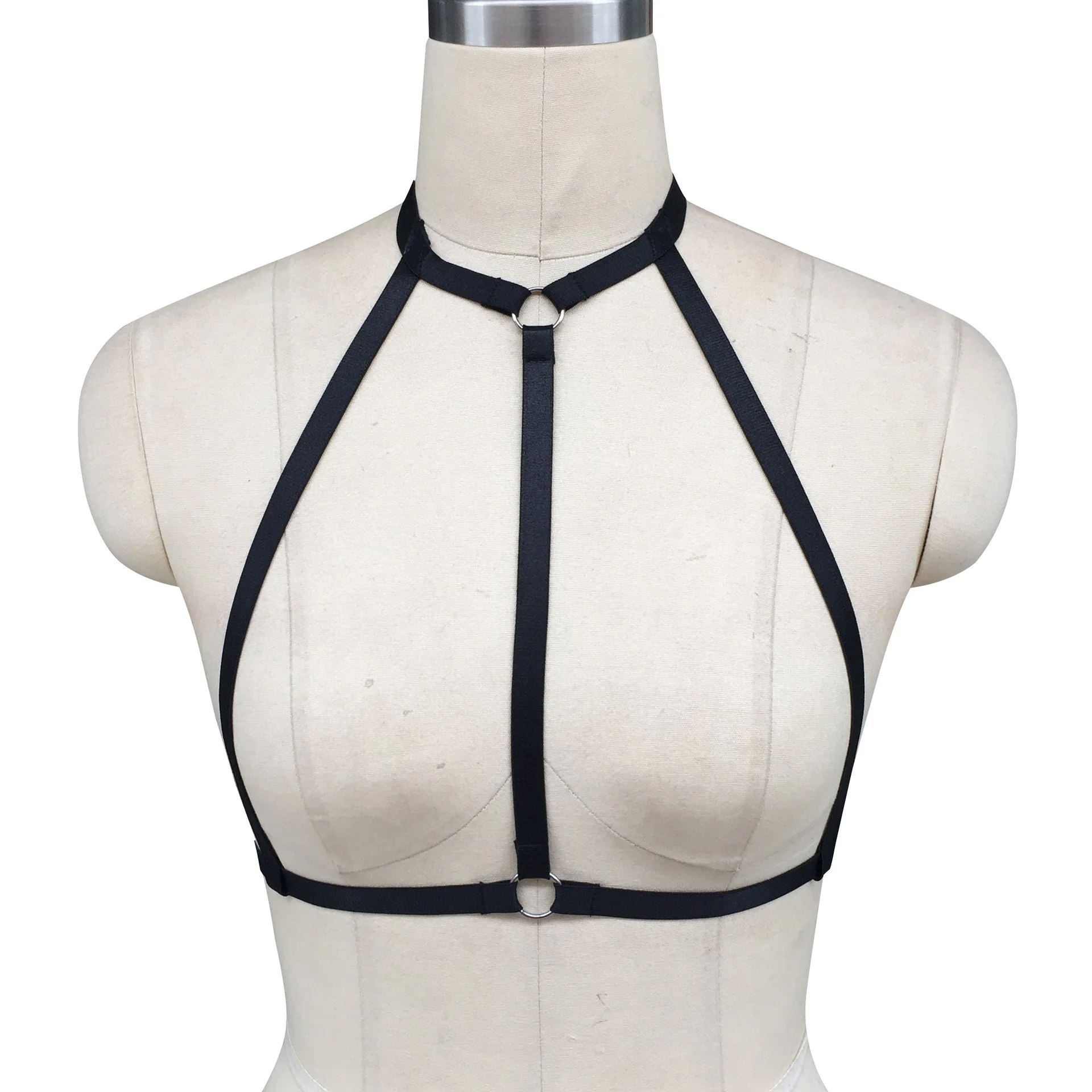 

Harness Bra Sexy Lingerie Bondage Body Cage Belt Goth Suspender Women Open Chest Cage Bra kawaii Body Harness