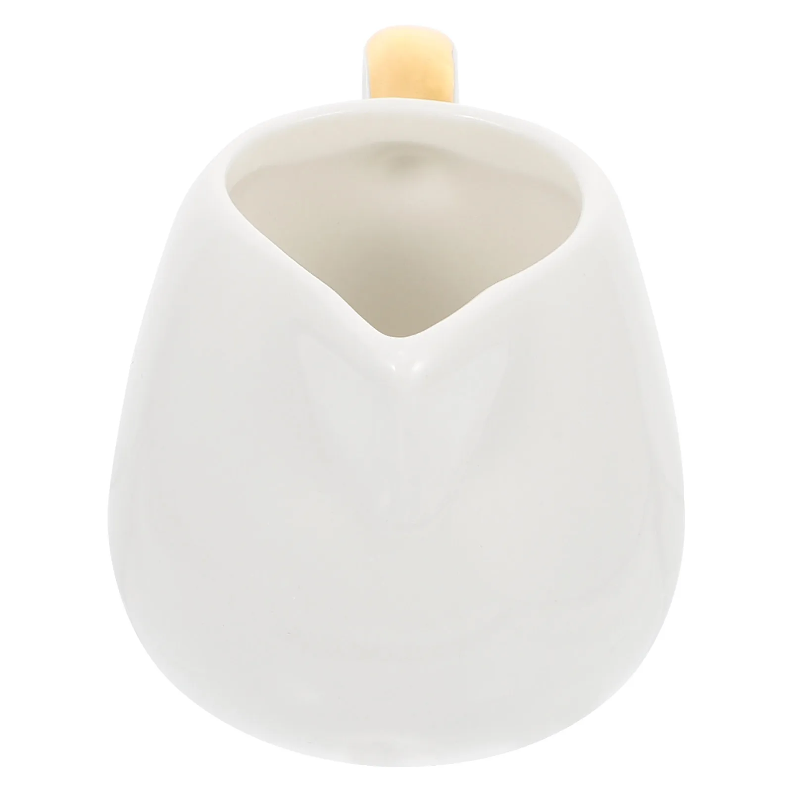 

1Pcs Ceramic Milk Cup White Heat-Resistant Milk Container Creative Handle for Coffee Tea Cafe Restaurant Sauce Cup