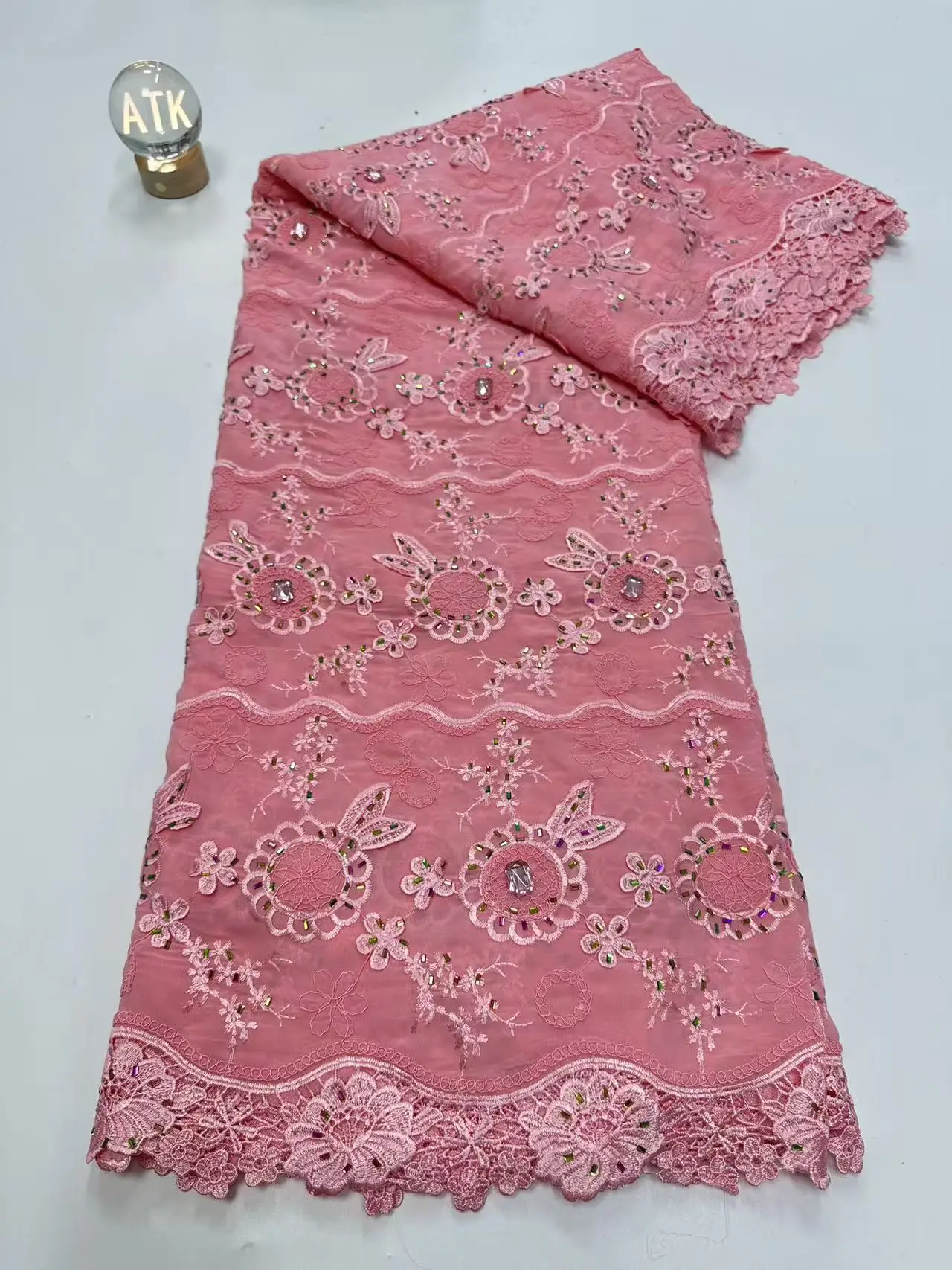 African Chiffon Black Lace Fabric 2026 High Quality Nigerian Stones Lace Fabric Groom Chiffon French Bride Wedding Dress H111-1