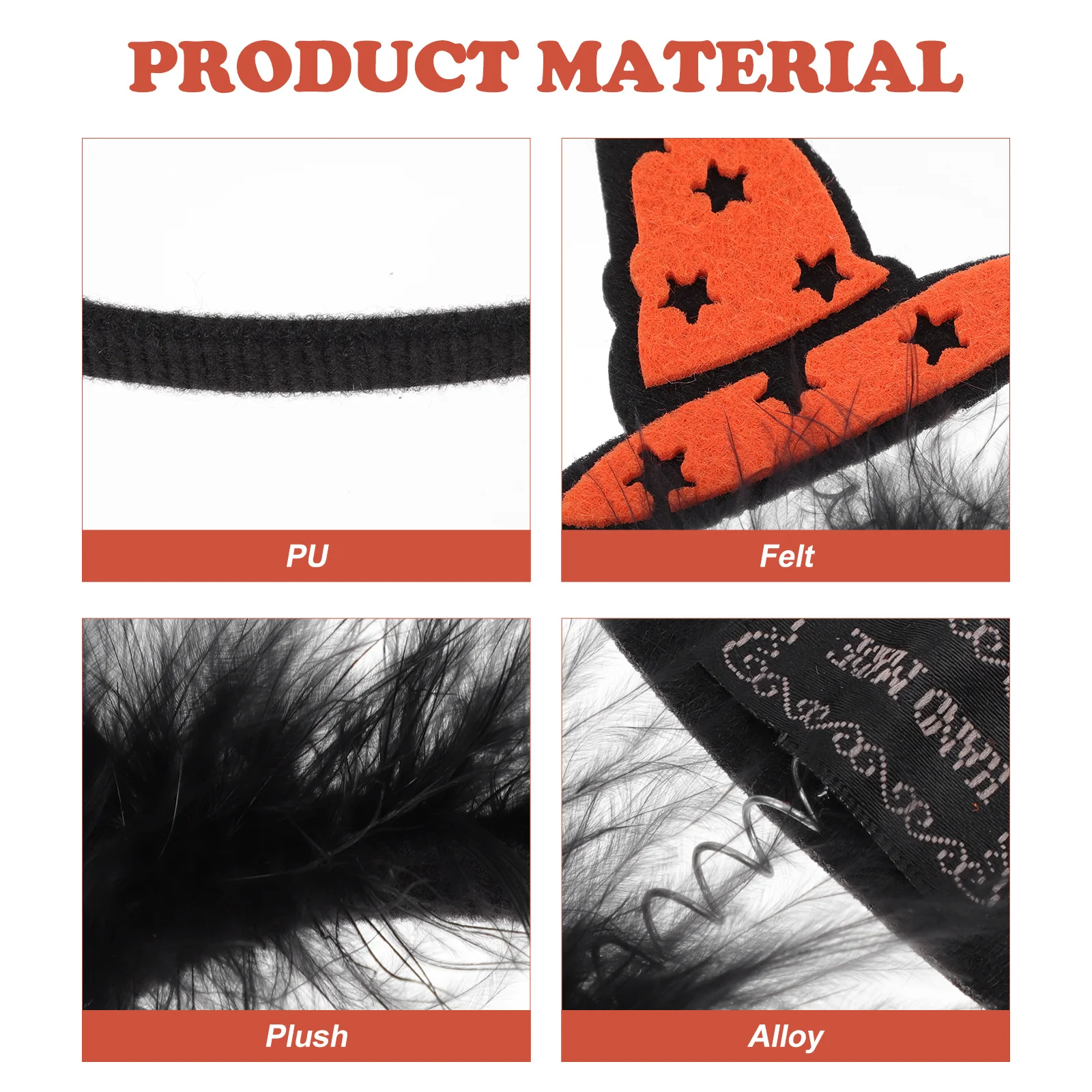 

4Pcs Halloween Hairband Creative Cosplay Hairwear Party Performance Prop Holiday Headband Hair Decor Halloween Hair Hoop