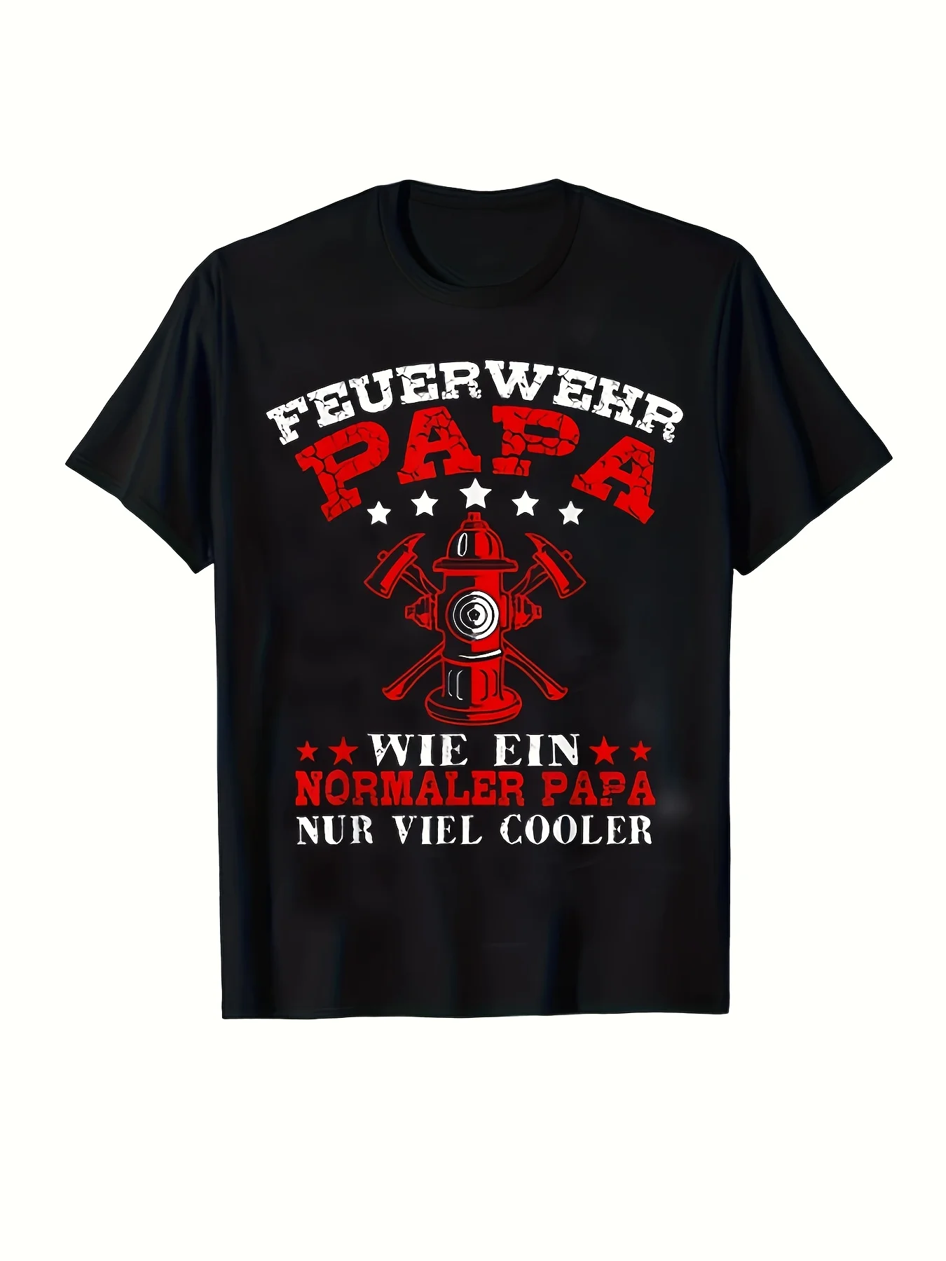 Men'S Volunteer Fire Department Dad Pattern T-Shirt - 