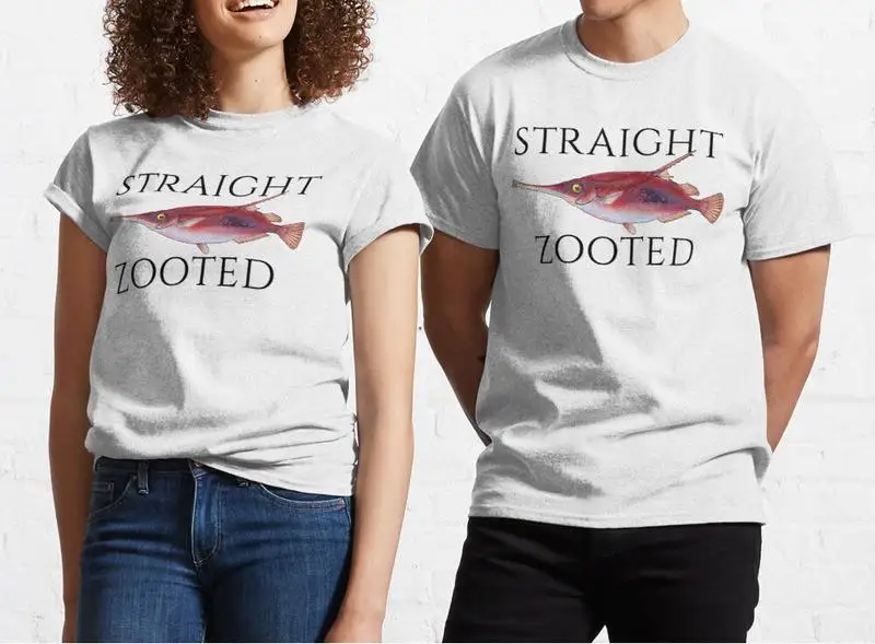 Straight Zooted 100% Cotton Casual Funny Design Men T Shirt Crew Neck Knitted Comfortable Fabric Street Men T-Shirt