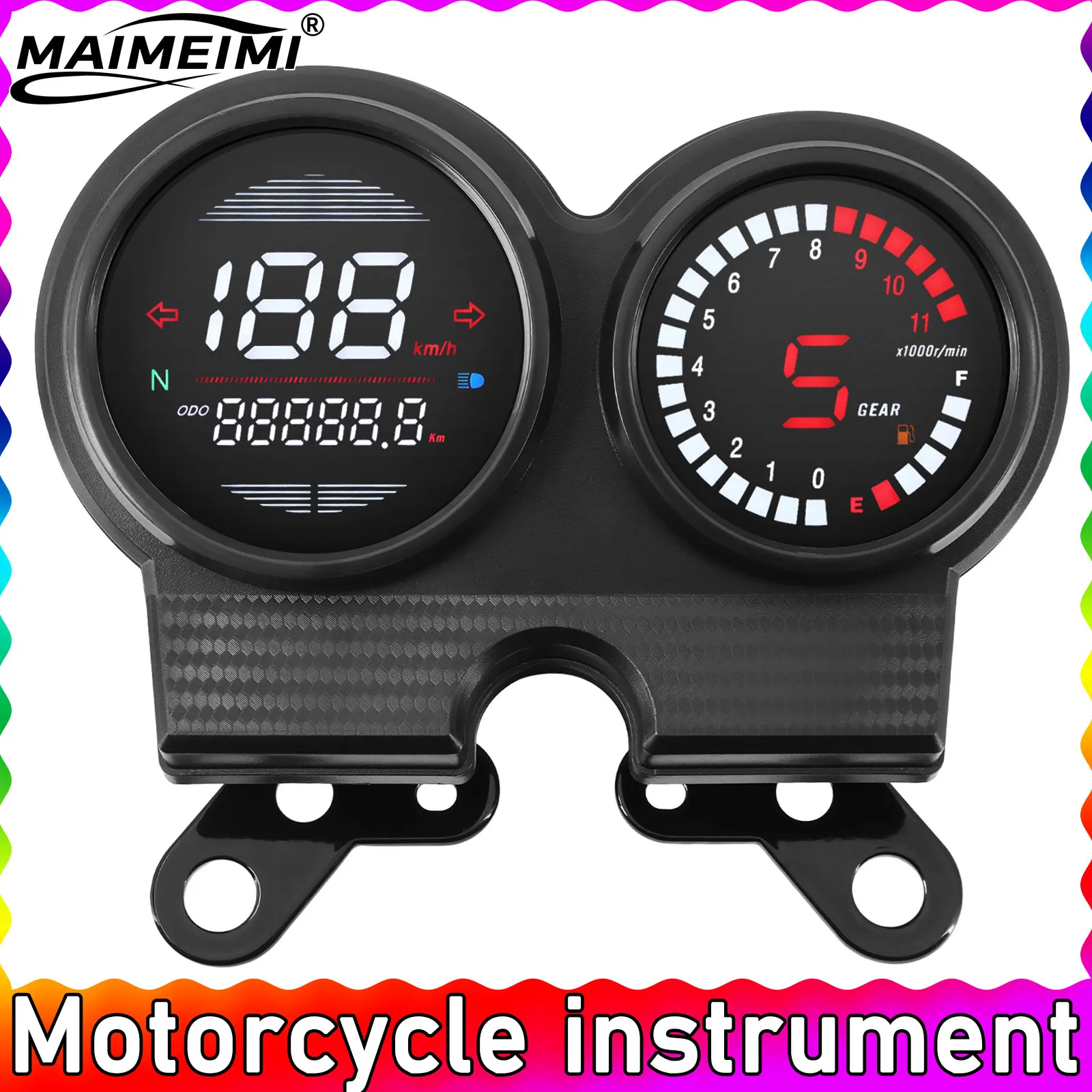 

Мотоциклетный инструмент, спидометр км/ч, ODO TIRP, тахометр, 10000 об/мин, измеритель уровня топлива, одометр для Honda CB125 CB125SF NDK 125