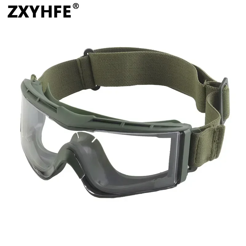 

ZXYHFE Tactical Goggle Set Shooting Eyewear Airsoft Paintball Accessories 3 Lens Motorcycle Glasses CS Wargame Safe Equipment