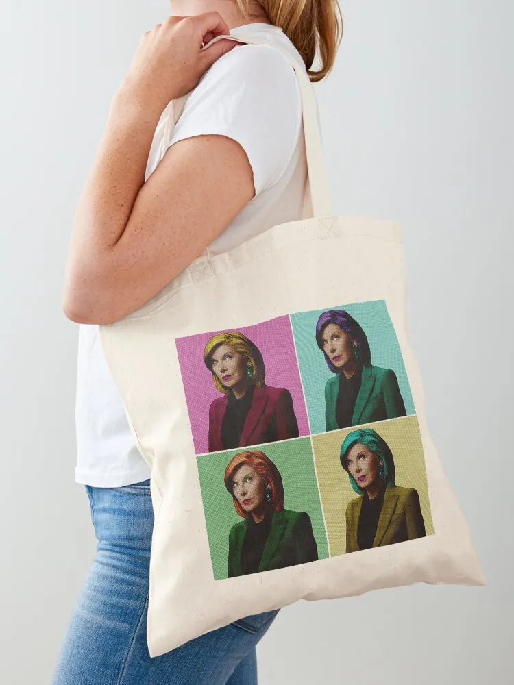 

Diane Lockhart Pop Art Tote Bag reusable shopping bags foldable reusable bag Shopper handbag Lady bag