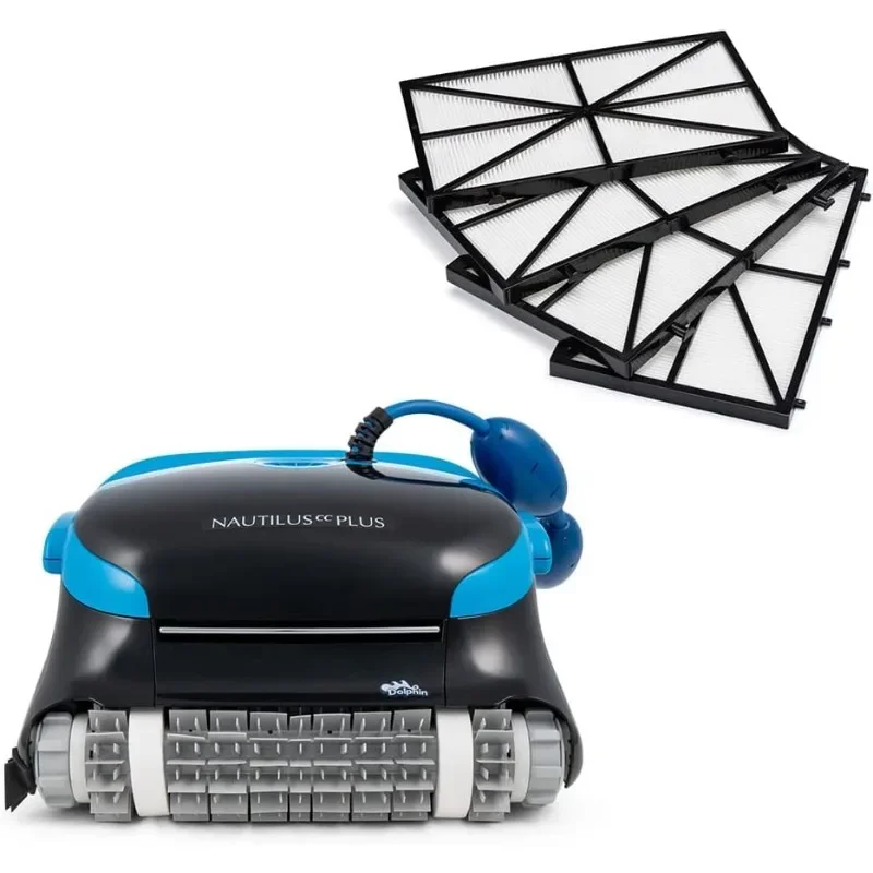 Dolphin Nautilus CC Plus Robotic Pool Vacuum Cleaner with Ultra-Fine Filters for an Ultimate Clean, Ideal for Pools up to 50 FT