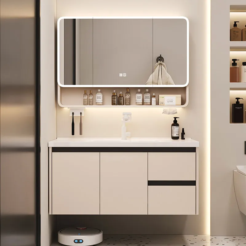 

Mirror Luxury Bathroom Storage Cabinet Drawers House Modern Bathroom Storage Cabinet Space Saving Muebles Para Hogar Furniture