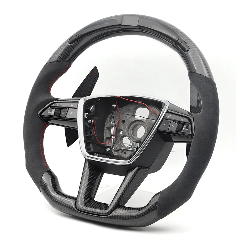 

Обновленный светодиодный автомобильный руль с карбоновой лопаткой для Audi A3 A4 A5 A6 A7 A8 S8 Q3 Q5 Q7 S3 S4 S5 S6 S7 TT R8 RS3 RS4