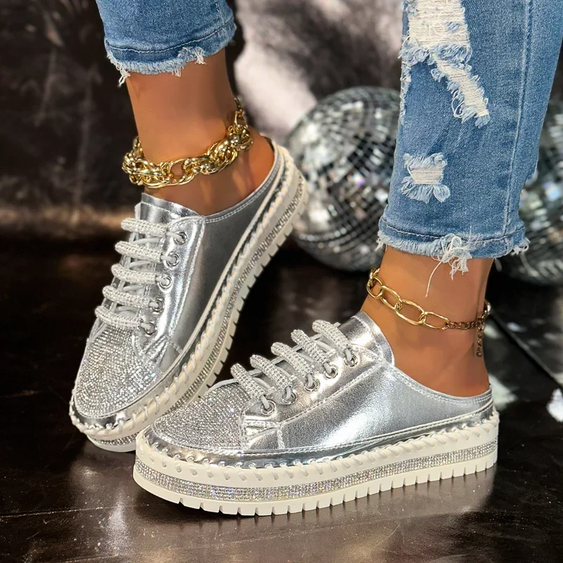 

Women's Sneakers New Round Toe Luxury Flats Sneakers Platform Leisure Lazy Slippers Outdoors Fashion Sneakers Zapatos De Mujer