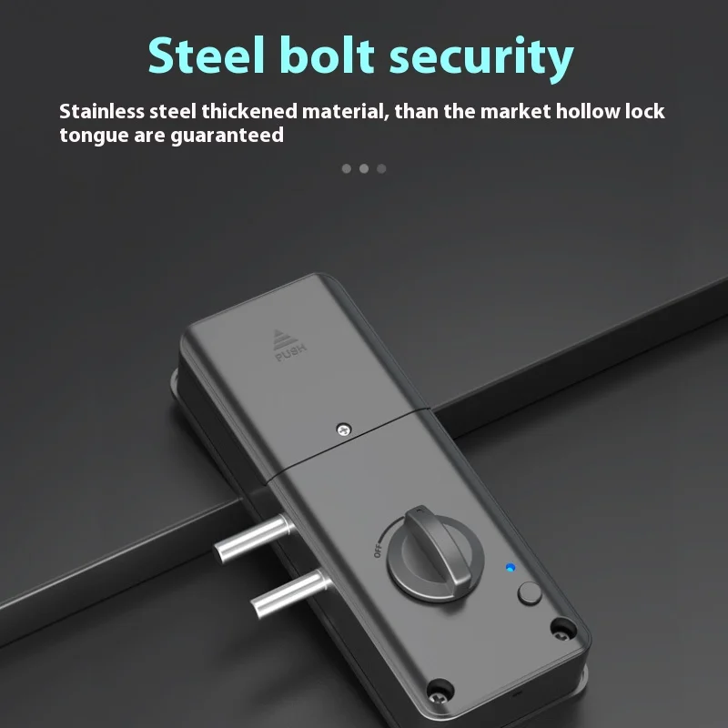 Imagem -04 - Invisible Anti Theft Door Lock Botão Eletrônico Clique de Desbloqueio ic Cards Smart Home Interior e Exterior Cartão ic