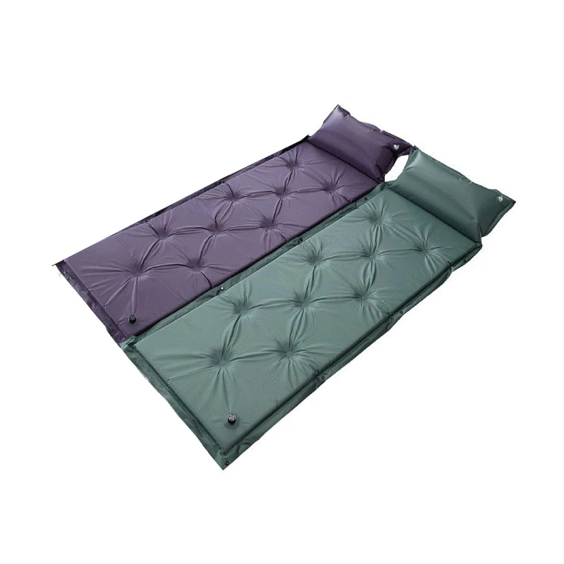 Newly designed self-inflating 2.5cm thickness hiking camping bed car mattress