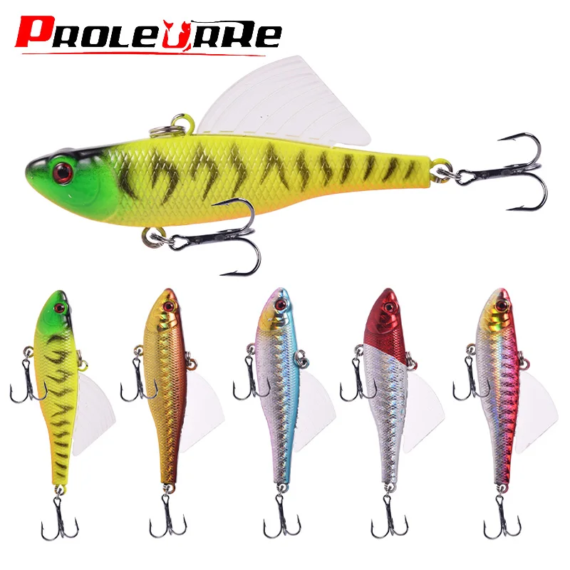 

1 Pcs Winter Vib Fishing Lures 7cm 15g Sinking Vibration Wobblers Tackle Plastic Wing Artificial Bait for Bass Jigs Ice Fishing​