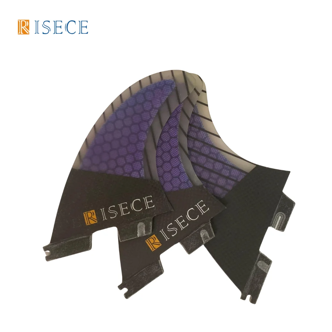 RISECE Surfboard-Finnen G3/G5/G7 Größe Thruster 3er-Set Fiberglas Honeycomb Carbonfaser Tri Fins Quilhas Surf Fin – Detail 8