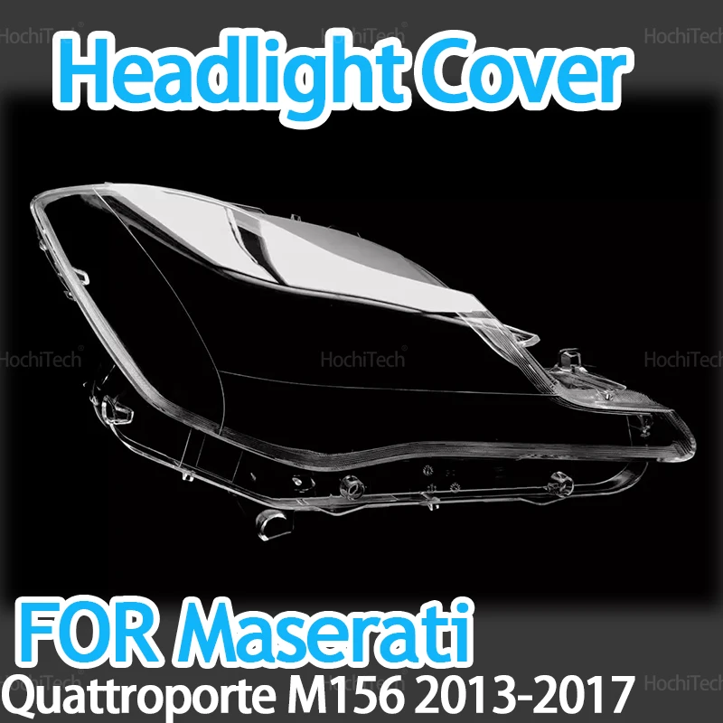 High Quality Car Headlight Cover For Maserati Quattroporte M156 2013-2017 Lampshade Bright Shell Head Lamp Lens Covers