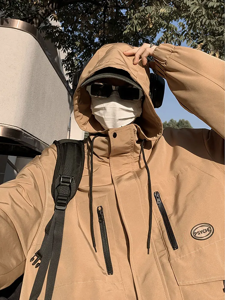 

Men's Tee-in-One Windproof Waterproof Jaet Cleanfit American Workwear Sle Spring Autumn Outerwear Casual Loose Fit
